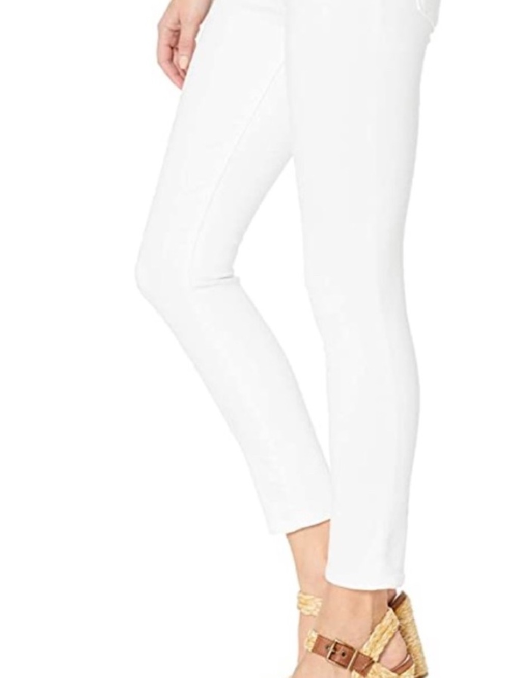 HUDSON white skinny crop